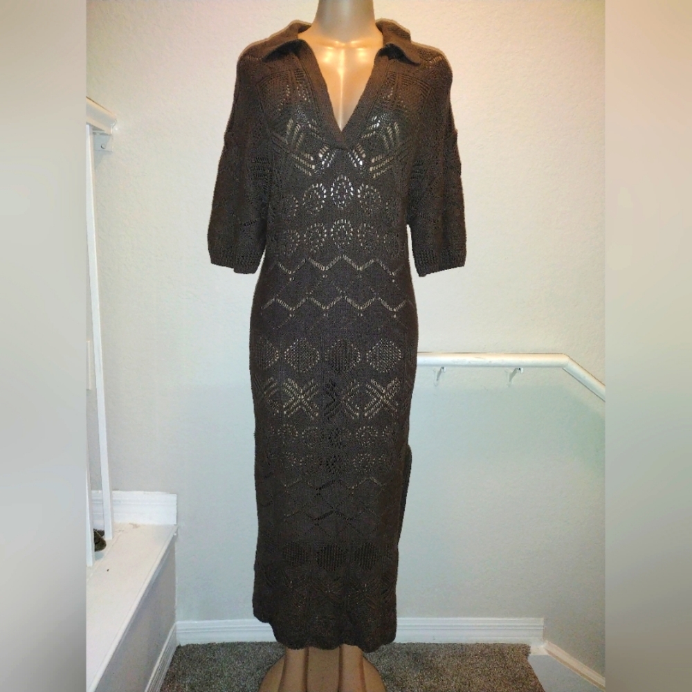 Free People Beach Crochet Dress